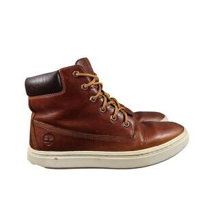 Timberland Shoes Womens 9 Londyn Ankle Sneaker Boot Lace Up Leather Brown 6"